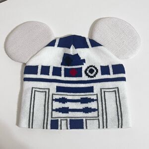 Disney Parks Star Wars R2-D2 Knit Beanie Hat Mickey Mouse Ears Youth Size